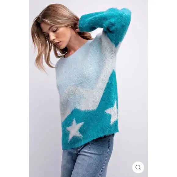 EASEL - Mohair Star Sweater - Picture 4 of 5